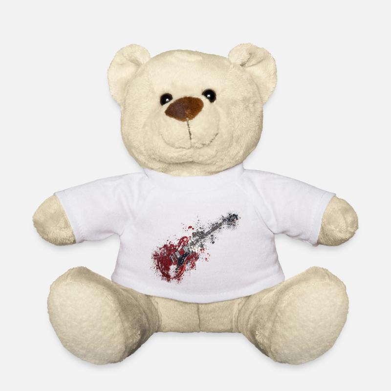 Guitar - Teddy Bear - white