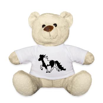Islandpferd Schecke Reiten Pferde Tölt - Teddy - Weiß - Vorne