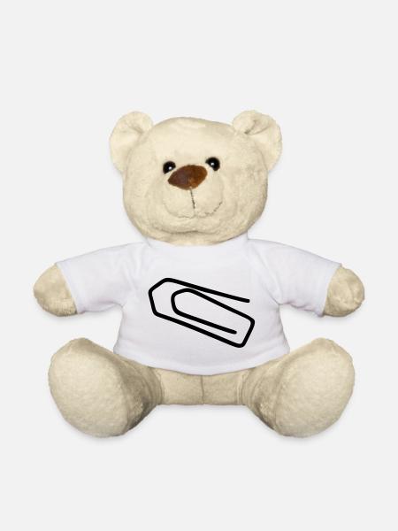 Trombone de bureau - Nounours - blanc