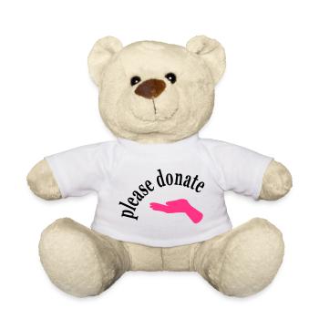 geld spenden - Teddy - Weiß - Vorne