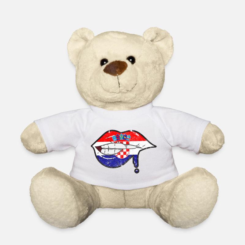 Kroatien Vintage Shirt - Teddy - Weiß