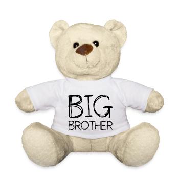Big Brother Big frère frères et soeurs - Nounours - blanc - Devant