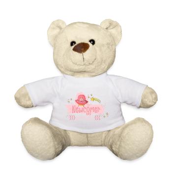 Baby Newcomer: Une petite fille est née - Nounours - blanc - Devant