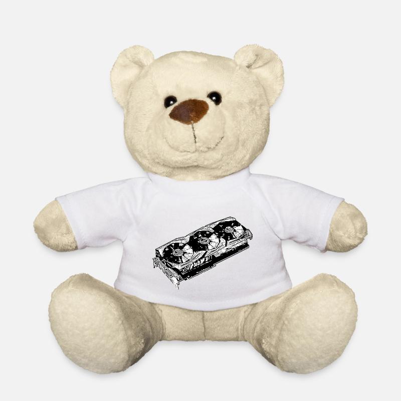 Gamer GPU - Teddy Bear - white