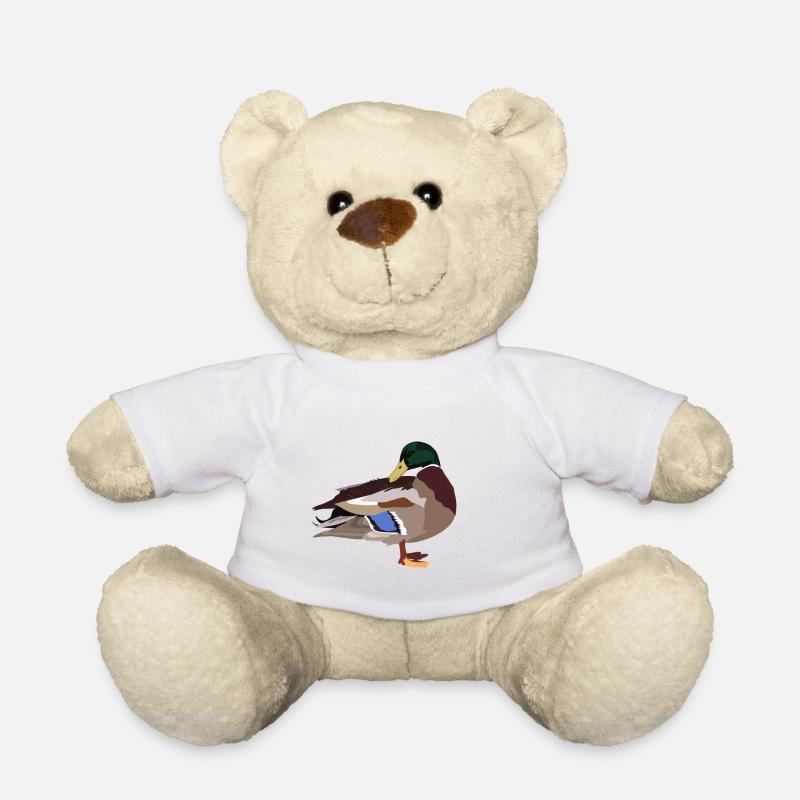 Ente - Teddy - Weiß
