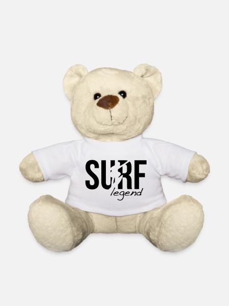 surf surfing surfen - Teddy - Weiß