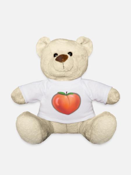 Pfirsich - Teddy - Weiß