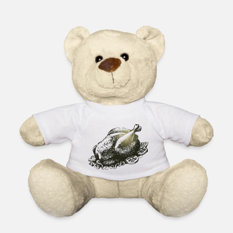 Huhn - Teddy - Weiß