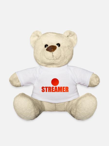 Stream Streamer YouTuber Twitch Twitcher Live - Teddy Bear - white