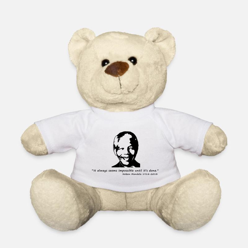 Nelson Mandela - Teddy - Weiß