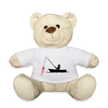 angler angeln fischen - Teddy - Weiß - Vorne
