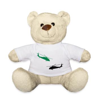 hubschrauber helikopter militär - Teddy - Weiß - Vorne