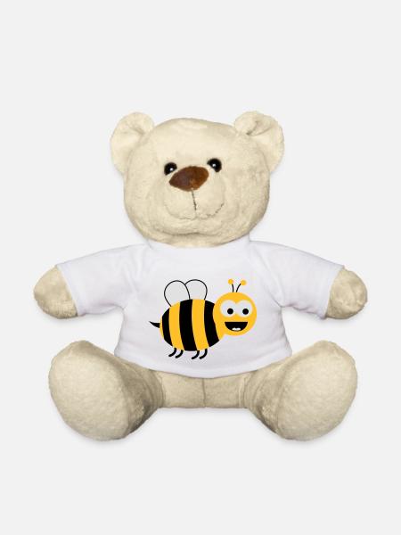 Funny Sweet Bee - Teddy - Weiß