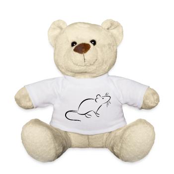 Ratte und Maus - halten zahme Ratten oder Mäuse - Teddy - Weiß - Vorne