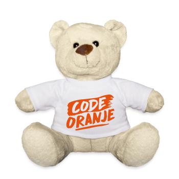 Code orange - Teddy Bear - white - Front