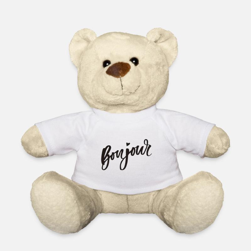 Bonjour - Teddy Bear - white