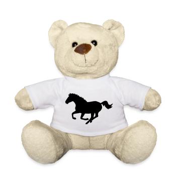 cheval - Nounours - blanc - Devant