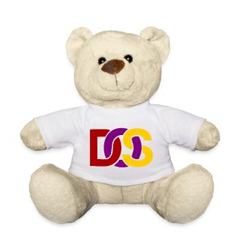 Retro MS DOS Logo - Teddy - Weiß - Vorne