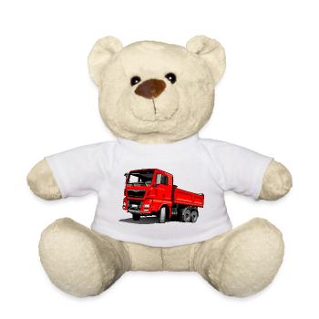 LKW rot - Teddy - Weiß - Vorne