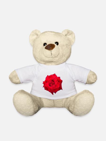 Rose - Nounours - blanc
