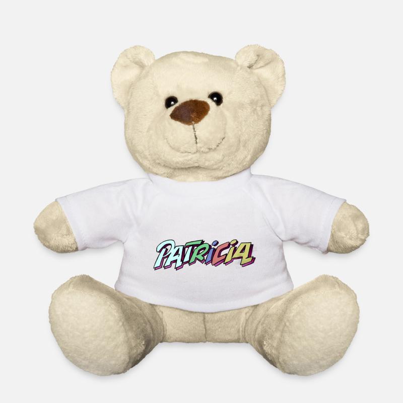 patricia graffiti name - Teddy Bear - white