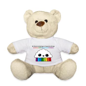 Regenbogen - Teddy - Weiß - Vorne