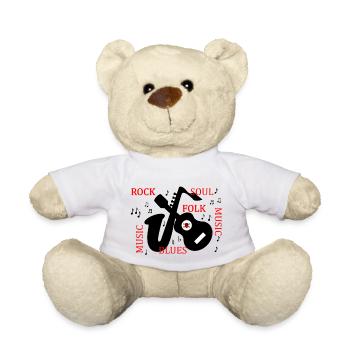 ROCK FOLK - Nounours - blanc - Devant