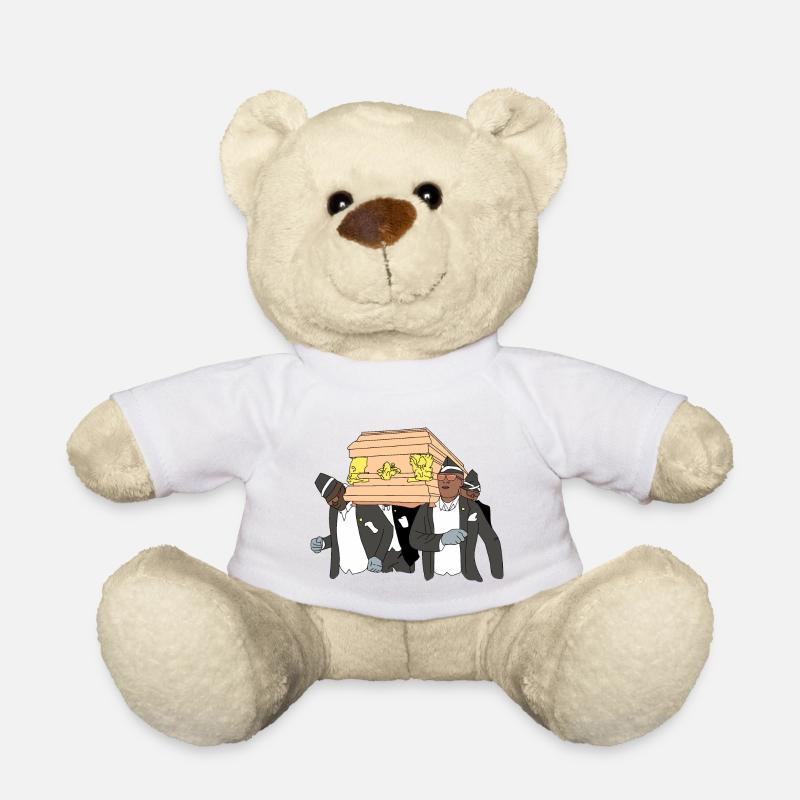 MEME COFFIN funeral dance guys - Teddy Bear - white