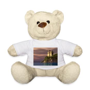 Schottisches Schloss am Meer - Teddy - Weiß - Vorne