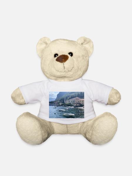Lake Como / Comer See- Bildschönes Motiv - Teddy - Weiß