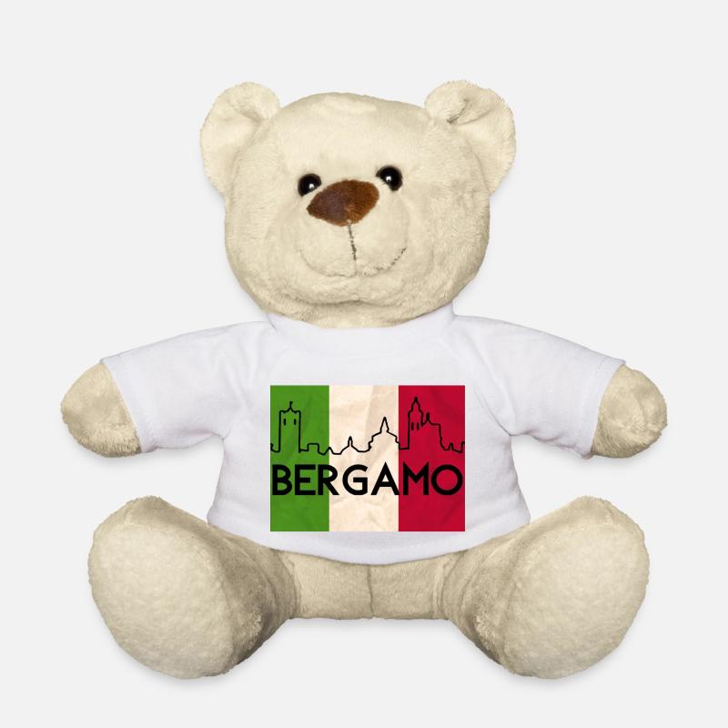 Bergamo dreifarbige Flagge - Teddy - Weiß