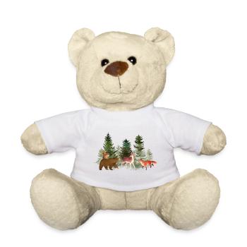 Forest animals - Teddy Bear - white - Front