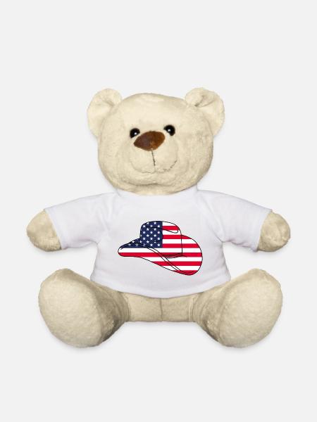 Chapeau usa - Nounours - blanc