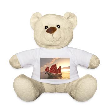 La junk chinoise au coucher du soleil - Nounours - blanc - Devant