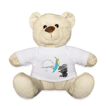Paragliding paragliding sun mountains - Teddy Bear - white - Front