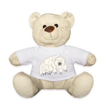Tardigrade water bear - Teddy Bear - white - Front