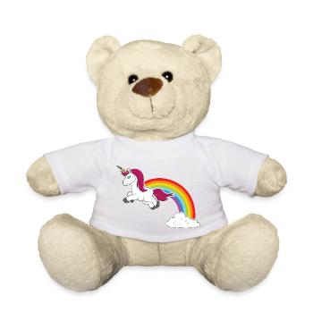 Regenbogen Einhorn BytheManzanitas - Teddy - Weiß - Vorne