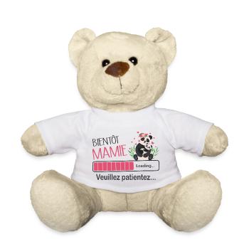 Bientôt Mamie Annonce Panda Idée De Cadeau - Nounours - blanc - Devant