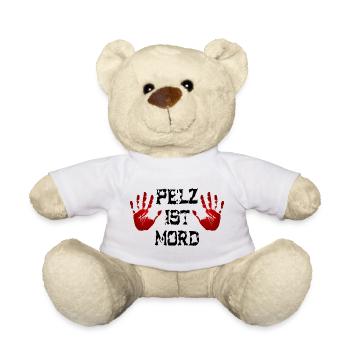 Pelz ist Mord - Teddy - Weiß - Vorne