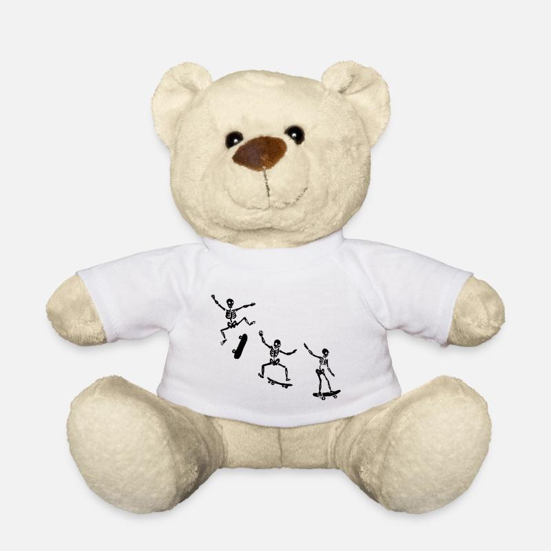 SKELETONS PATINEURS - Nounours - blanc