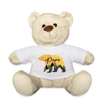 Bär Papa zum Vatertag  - Teddy - Weiß - Vorne