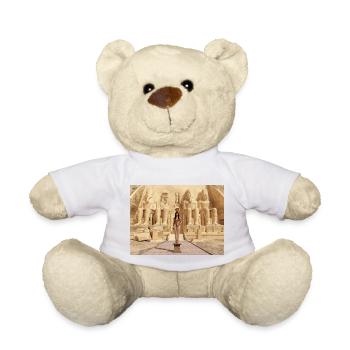Göttin Hathor und Tempel von Abu Simbel in Ägypten - Teddy - Weiß - Vorne