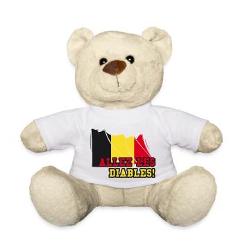 BELGIUM FANS by The Manzanita ́s - Teddy Bear - white - Front