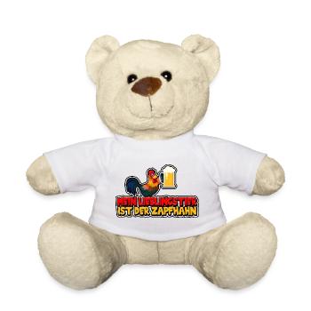 Mein Lieblingstier ist der Zapfhahn - Teddy - Weiß - Vorne