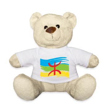 Amazigh Flagge (Amazigh inside) - Teddy - Weiß - Vorne
