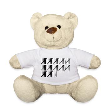 63. Geburtstag Strichliste 63 Jahre alt - Teddy - Weiß - Vorne