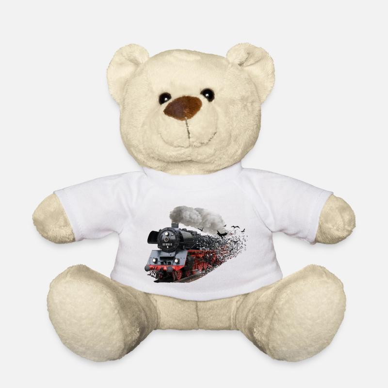 Dampflok - Teddy - Weiß