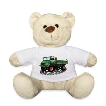 Unimog - Oldtimer - Offroad - Universal motor device - Teddy Bear - white - Front