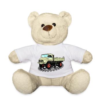 Unimog - Oldtimer - Offroad - Universal motor device - Teddy Bear - white - Front