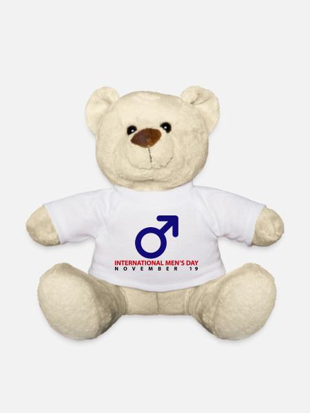 International Men's Day - Teddy Bear - white